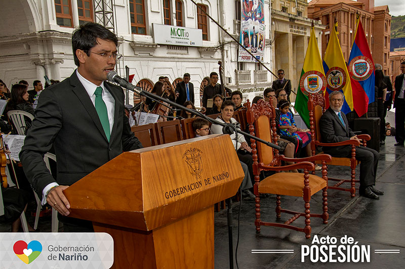 CAMILO ROMERO SE POSESIONA COMO NUEVO GOBERNADOR DE NARIÑO