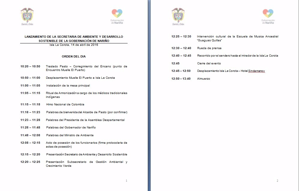 AGENDA SECRETARÍA